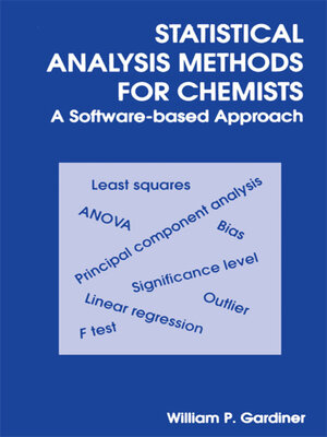 cover image of Statistical Analysis Methods for Chemists